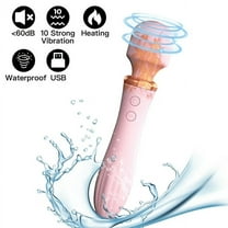 OCTMOM Newly Upgraded Dual Vibrators for Women, Personal Massagers Wand Vibrators for Female. Pink
