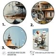 thumbnail image 3 of Designart "Bizare City Dream Flight Imaginary I" Cityscapes Floater Framed Canvas Art Print, 3 of 7