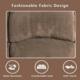 thumbnail image 2 of Caberryne Recliner Couch Set with 4 Recliners for Living Room Furniture Sets，Velvet Reclining Sofa and Loveseat with Cup Holders/Hidden Table for Living Room/Lounge(2 Pieces,Brown), 2 of 5