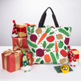 thumbnail image 4 of Disketp Vegetables Bolsa Tote de Lona para Mujer, Bolso de Hombro y Cruzado con Cierre de Cremallera, 4 of 5