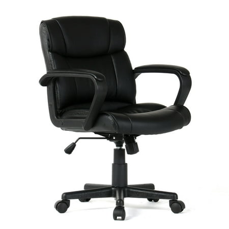 PU Leather Ergonomic Midback Executive Computer Best Desk Task Office Chair