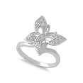thumbnail image 1 of Butterfly Glamour Cubic Zirconia Ring Sterling Silver 925, 1 of 3