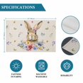 thumbnail image 6 of Bunny Easter Placemats Set of 6, Spring Floral Pastoral Rabbits Rustic Placemats for Dining Table, Place Mats for Kitchen Tabletop, Waterproof Wipeable Dining Table Mats Set, 6 of 9