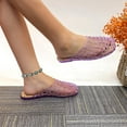 thumbnail image 7 of GJPBGK Women’s Comfortable Slip-On Jelly Sandals - Breathable Mesh PVC Flat Slippers, Closed-Toe Non-Slip Beach Shoes for Summer, Lightweight for Outdoor Travel & Casual Wear, 7 of 7