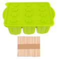 thumbnail image 1 of 12 Grids Ice Cream Mold DIY Ice Cream Making Tool Popsicle Mold with Sticks, 1 of 8