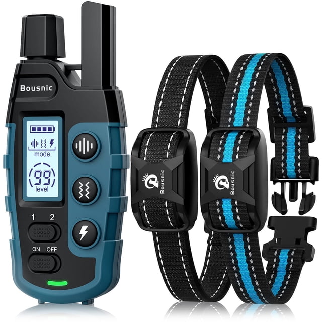Collar de adiestramiento para perros BOUSNIC para 2 perros 3300 pies impermeable