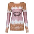 thumbnail image 4 of Blusa casual de manga larga con cuello redondo para mujer Tops estampados de Halloween Fridja  fjkfkj743, 4 of 4