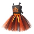 thumbnail image 6 of YUEHUA Toddler Halloween Princess Fancy Dress, Sparkle Organza with Bow Accent, Beautiful Ruffled Hem Holiday Party Outfit for Girls 5-8Y, 6 of 7
