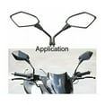 thumbnail image 4 of Motorcycle Side Mirrors, Wide Application Heavy Duty & Durable For All Weather Conditions, Rotatable And Adjustable Eagle Eye Shape Tapered Design Universal Fitment For Motorcycle, Scooter, Atv, 4 of 5