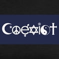 thumbnail image 3 of CafePress - Coexist T Shirt - Womens Tri-blend T-Shirt, 3 of 4
