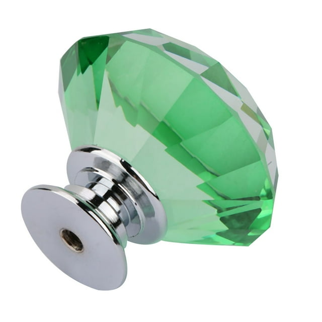 Tirador de pomo para cajón, 1 pieza de cristal con forma de diamante para armario, manija para cajón, máxima fiabilidad