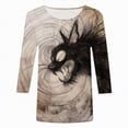 thumbnail image 4 of Godom Halloween Shirts for Women Fall Tee Shirt Classic Halloween Printing Tops, 4 of 4