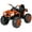 Orange, variant on Best Choice Products 12V Kids Ride-On ATV Quad w/ Bluetooth, 3.7mph Max, Treaded Tires, LED Lights, Radio - Hot Pink