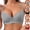 Beige, variant on Women Solid Color Front Button Summer Womens Bras with Steel Ring Ruffled Lace