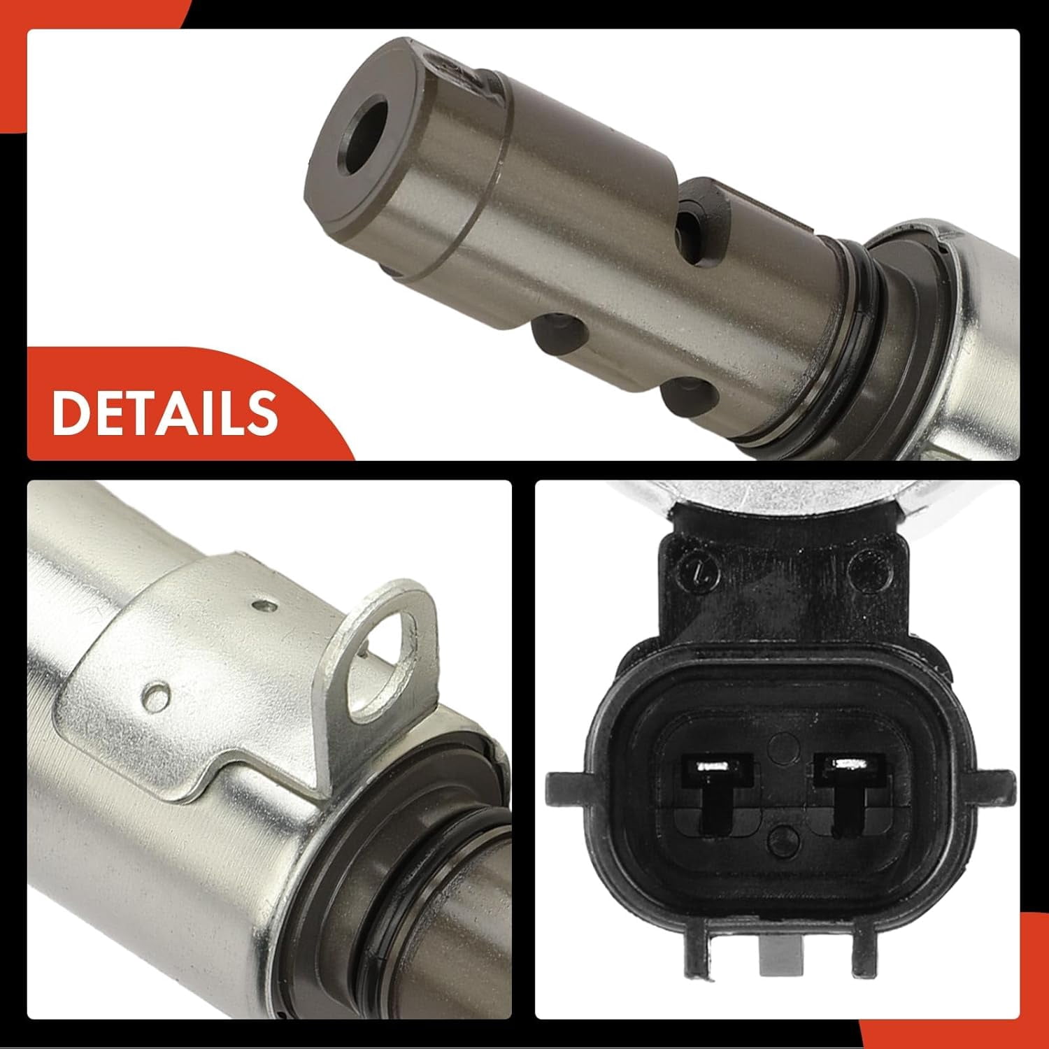 A-Premium Intake Engine Variable Valve Timing (VVT) Solenoid Compatible with Ford Escape 2013, Fiesta 2011, 1.6L Replace# CJ5Z6M280A, 4M5G6L713AE