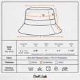 thumbnail image 6 of Wekity Everyday Cotton Style Bucket Hat Unisex Trendy Lightweight Outdoor Hot Fun Summer Beach Vacation Getaway Headwear, 6 of 6