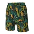 thumbnail image 5 of Naloa Jungle Leopard Yellow Men's Beach Shorts, Surfing shorts, Swim trunks, Quick Dry Swim Trunks for Surfing Beach Fun - X-Large, 5 of 9