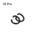 thumbnail image 3 of Open Jump Rings, 8mm Colorful O-ring Connectors for DIY Crafts, Carbon Steel, Black 24Pcs, 3 of 5
