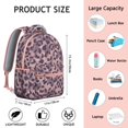 thumbnail image 6 of Leopard Print Backpack for School,Cute School Bag,Schoolbag with Adjustable Shoulder Straps & Padded Back,15.3"x11"x7.1".﻿, 6 of 6