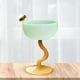 thumbnail image 3 of Vasos de yogur de vidrio de colores resistentes al calor con patas, s pequeños para , copas de postre, para frutas, Bar, cócteles, , base amarilla verde Macarena Cuencos de postre de copa, 3 of 7