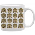 thumbnail image 1 of Imaginarium Goods CMG11-IGC-MONKEY5 Monkey Collage Emoji 11 oz Tasse à Café en Céramique, 1 of 1