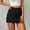 Black, variant on Women's Casual A-Line Skirt with Built-in Shorts Comfortable Stretchy Summer Skirt for Everyday and Wear