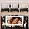 thumbnail image 6 of Homall Makeup Vanity Set with Mirror, Vanity Desk with LED Mirror & Charging Station, Vanity Table with Storage Drawers & Shelves for Bedroom Dressing Room, Black, 6 of 7