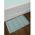 thumbnail image 2 of Tropical Bath Mat, Pattern with Flamingo Pineapple Toucan and Monstera Leaves Island Plants and Birds, Plush Bathroom Decor Mat with Non Slip Backing, 29.5" X 17.5", Multicolor, by Ambesonne, 2 of 2