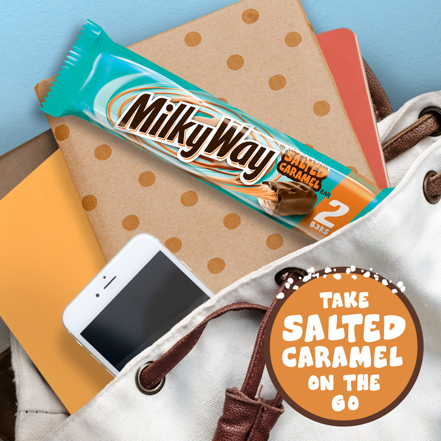 Milky Way Salted Caramel Chocolate Candy Bar, Share Size - 3.16 oz