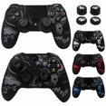 thumbnail image 2 of Silicone Soft Laser Carving Case For PS4 Xbox One S Series X Controller Skin Cover Gamepad Joystick Accessories, 2 of 5