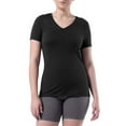thumbnail image 5 of Athletic Works Women's Active V-Neck T-Shirt with Short Sleeves, 2-Pack, Sizes XS-XXXL, 5 of 11