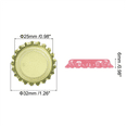thumbnail image 2 of 160 PCS Bottle Caps for Crafts, 1 Inch Decorative Metal Beer Bottle Caps Bulk Flattened Charm for DIY Craft Pink, 2 of 5