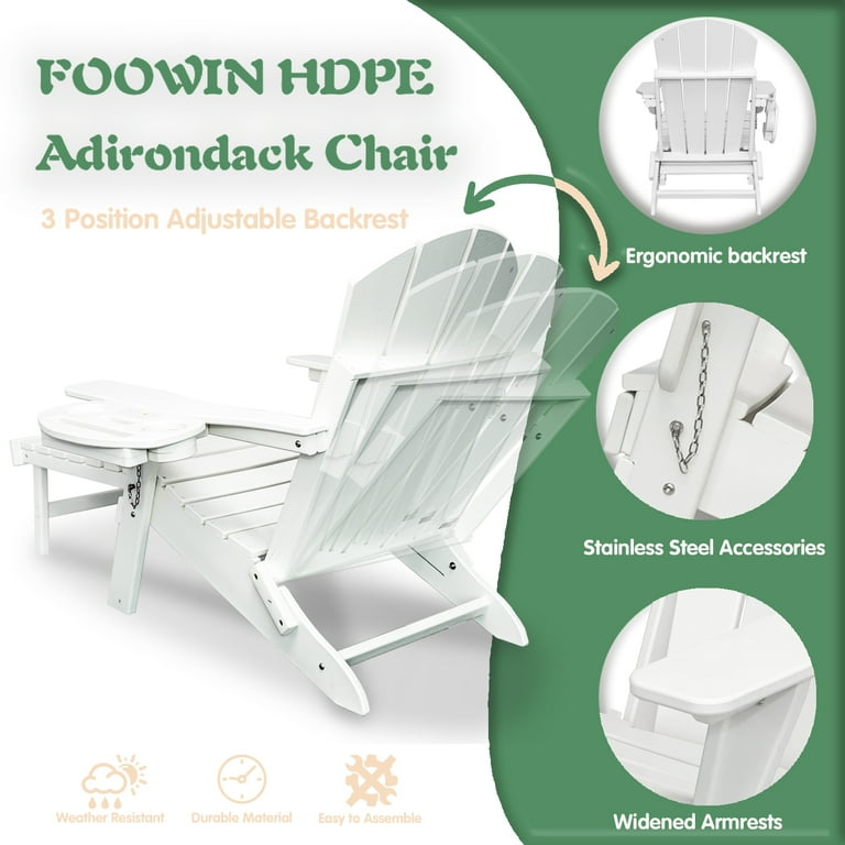 Adjustable Backrest Adirondack Chair Folding Adirondack Chair with