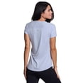 thumbnail image 2 of RBX Active Women's Athletic Striated V-Neck Super Soft T-Shirt, 2 of 5
