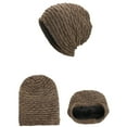 thumbnail image 3 of Fnooota Mens Knit Beanies, Windproof Warm Snow Stretch Winter Hats for Men Khaki Size Free Size, 3 of 3