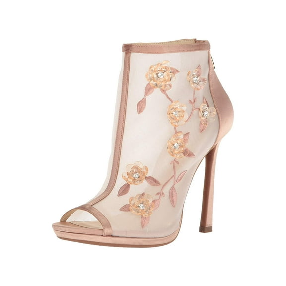Jessica Simpson Womens Pedell Fabric Peep Toe Ankle Fashion Boots