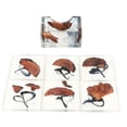 thumbnail image 1 of Posavasos de pino de resina cuadrada, manteles individuales resistentes al calor, tapete para bebidas, almohadilla para taza de té, accesorios para juegos de té, 1 of 10