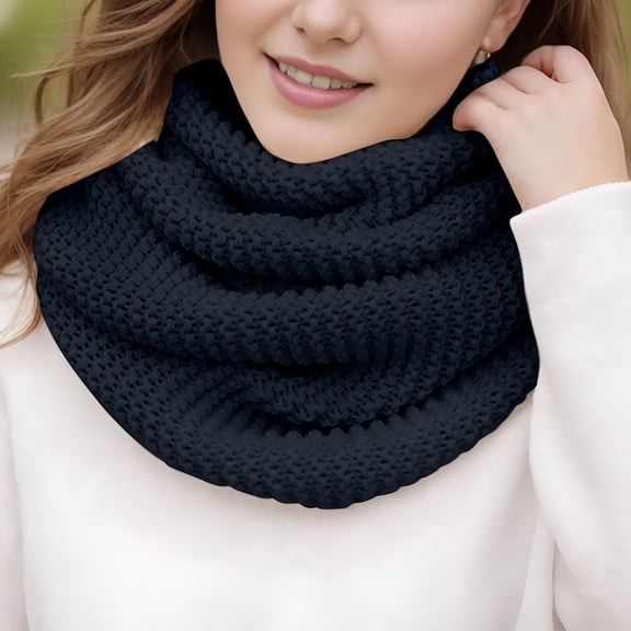 TELOLY 2026 New Winter Women Cable Knit Ribbed Infinity Circle Loop Scarf Soft Warm Neck Warmer, for Winter, Outdoor Activities, Cold Weather, Daily Wear, Casual Outings, Holiday Gifts