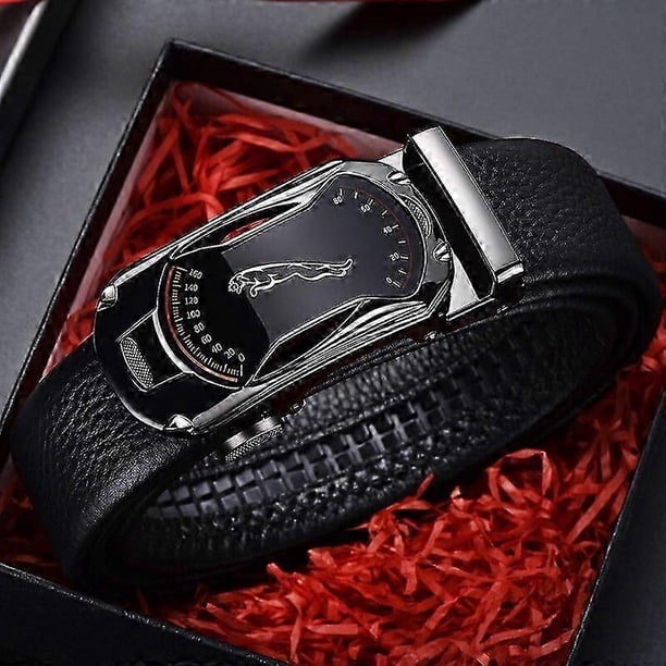 105 130 140 150 160 170cm Plus Size Leather Belt Metal Alloy Automatic Buckle Brand Luxury Designer Waist Belts for Men JeansBelts
