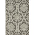 thumbnail image 1 of Unique Loom Botanical Collection Floral Abstract Transitional Indoor and Outdoor Flatweave Area Rug, 4 x 6 Feet, Gray/Light Gray, 1 of 1