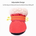 thumbnail image 6 of Winter Dog Shoes, Dog Boots & Paw Protectors,Warm Fleece Snow Booties for Puppy Anti-Slip Rubber Sole for Small Medium Dogs, 6 of 7