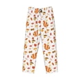thumbnail image 6 of Uemuo Squirrel InThe Forest3 Pattern Men's Wide Leg Palazzo Lounge Pants with Pockets Light Weight Loose Comfy Casual Pajama Pants-Medium, 6 of 9