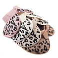 thumbnail image 3 of Women Sun Visors Wide Brim Foldable Ponytail Beach Hat Leopard Print Straw Bow Visor Hats, 3 of 5