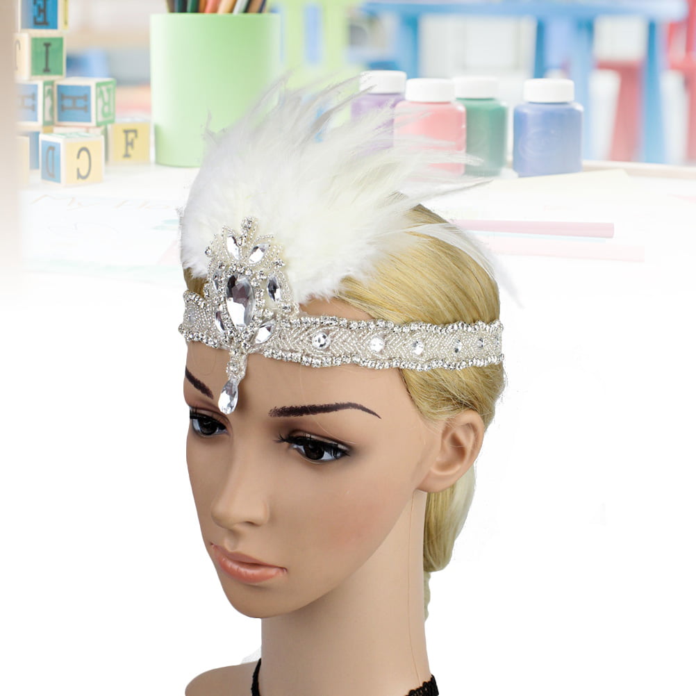 Retro Diamante Hair Band Fascinator Headpiece 1920s Rhinestone Headbands New