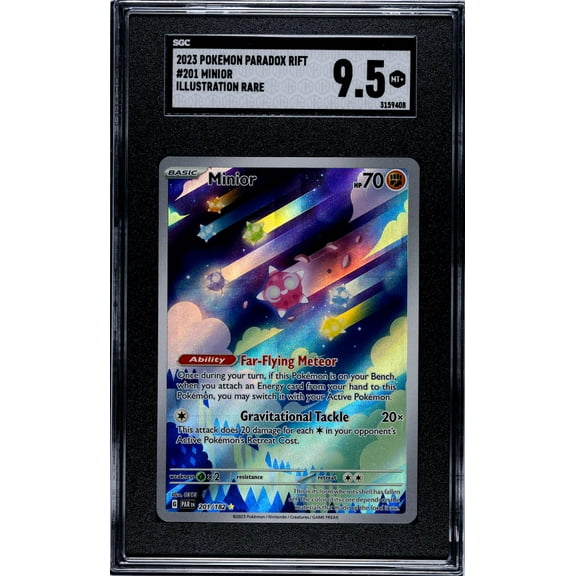 2023 Pokemon Paradox Rift Illustration Rare Minior #201 SGC 9.5