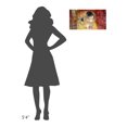 thumbnail image 3 of Global Gallery Eric Chestier,'Klimt's Kiss 2.0 (detail)' Stretched Canvas Artwork, 3 of 3