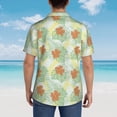 thumbnail image 3 of Lsque Tropical Flowers pattern Hawaiian Shirt for Men, Unisex Summer Beach Casual Short Sleeve Button Down Shirts-Small, 3 of 9