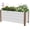 White, variant on Aluminum Planter Box 24"x16"x18", Modern Raised Garden Bed with Rounded Corners Anti-Cut Edging, Deep Design with Drainage Holes for Outdoor Patio Balcony, Gray