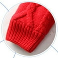 thumbnail image 4 of Ccpelsie Little/Big Girls Sweaters Cotton Cute Kids Sweater Crew Neck Holiday Pullover for Toddlers(Red,6-7 Years), 4 of 7