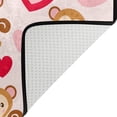 thumbnail image 5 of Dreamtimes Valentine Monkey Heart Pink Non-Slip Area Rug 36"x24", Love Cute Seamless Pattern Floor Carpet Comfort Floor Mats Decor for Indoor Front Porch,Living Room, Bedroom,Kitchen, 5 of 5